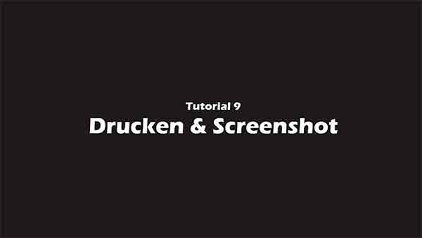 Drucken & Screenshots